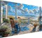 5D Large Size Landscape Diamond Painting Kits for Adults, Beach Diamond Art Kits for Adults